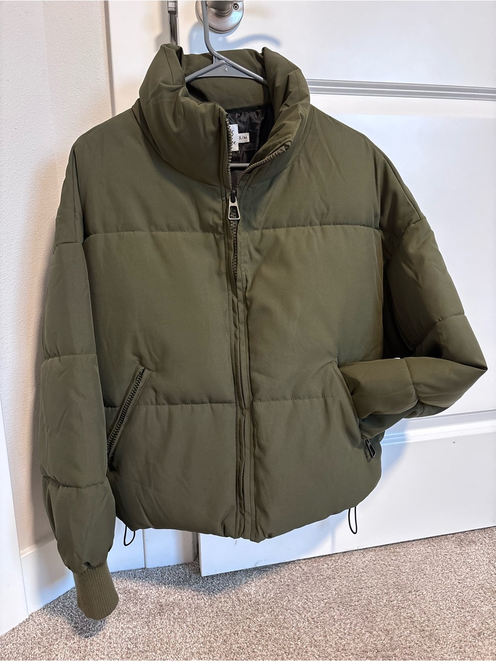 Princess Polly Olive Green Puffer Jacket